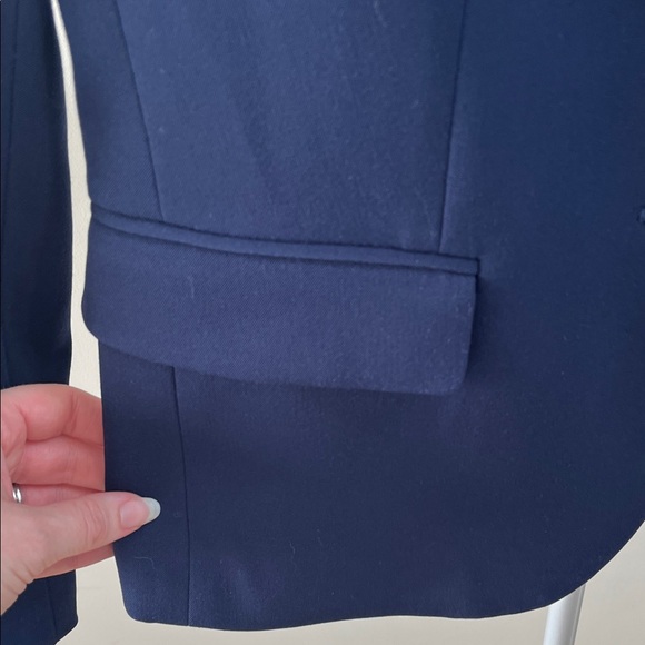 J. Crew Women's Navy Blazer with Gold Buttons - Size 2 - Picture 3 of 8